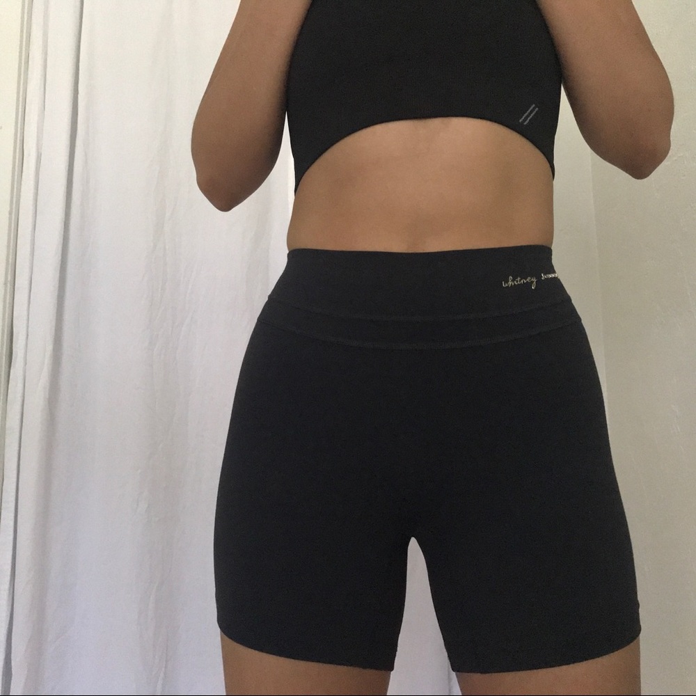 Whitney x gymshark shorts in black
